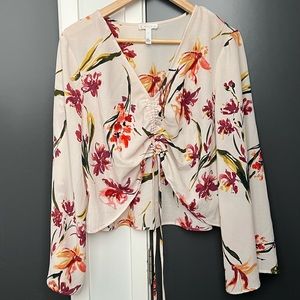 Anthropologie Leith floral top